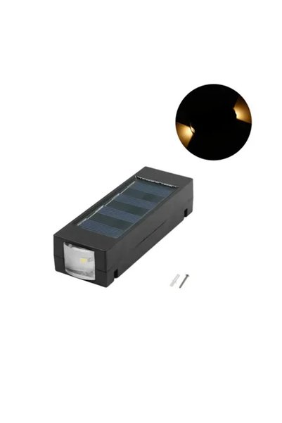 OEM Αδιάβροχο ηλιακό επιτοίχιο φωτιστικό LED με ενσωματωμένο πάνελ σε θερμό λ...