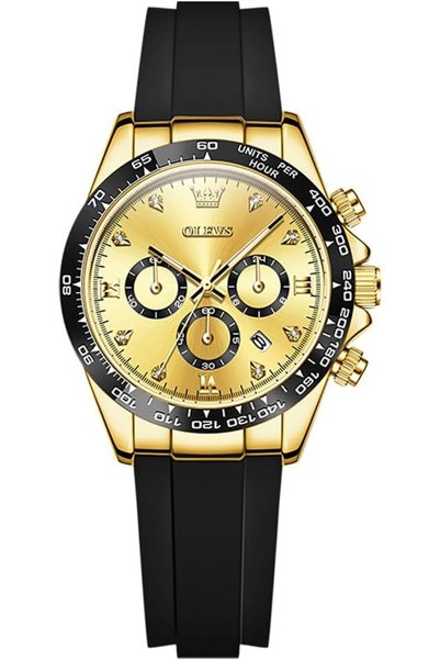 OLEVS Watch for Men Uk Stainless Steel Diamond Design Wristwatches for Men Wa...