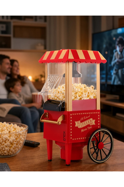 Nemere Yağsız Popcorn Makinesi Sıcak Hava ile 1 Litre Kapasiteli UCZZPG618KIRMIZI-11