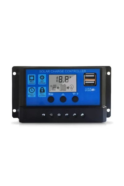 OEM Ρυθμιστής φόρτισης 30A 12/24V DY-003 σε μαύρο χρώμα