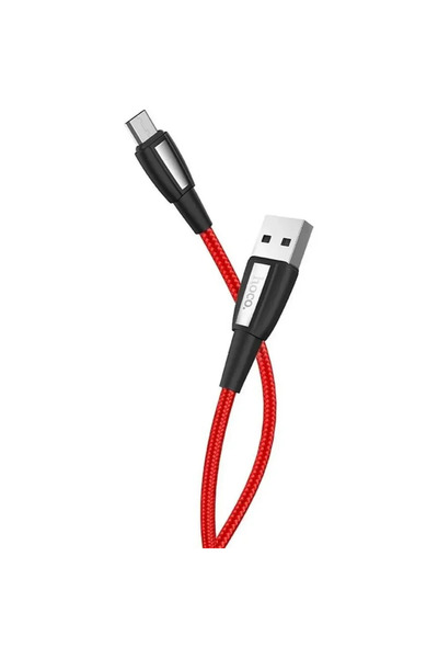 Hoco Regular USB 2.0 to micro USB Cable κόκκινο 1m (Titan)