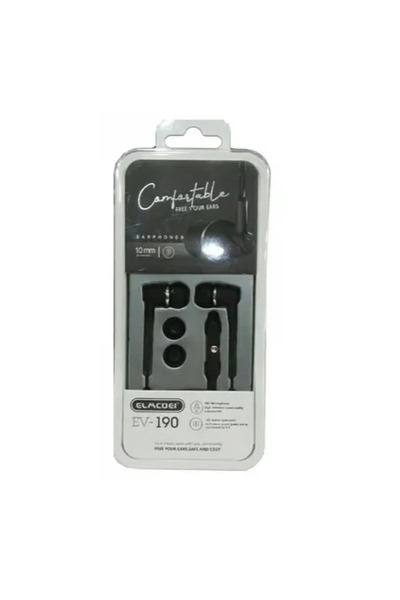 OEM Ακουστικά Elmcoei EV190 In-ear με σύνδεση 3.5mm Jack μαύρα Handsfree