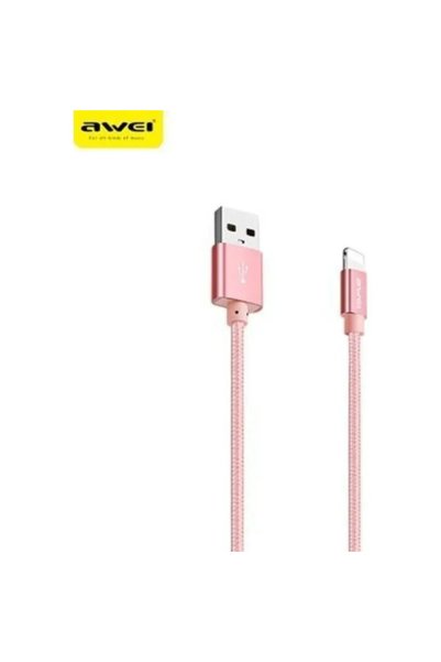 AWEI Καλώδιο CL-988 Usb A to Lightning, σε Ροζ/χρυσό Χρώμα