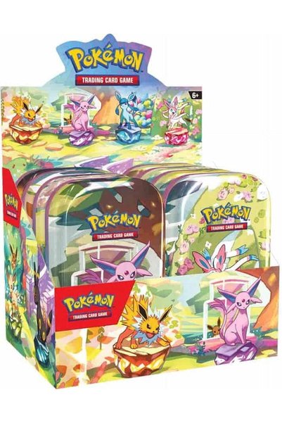 Pokémon POKEMON TCG: SCARLET & VIOLET: PRISMATIC EVOLUTIONS MINI TIN DISPLAY ...