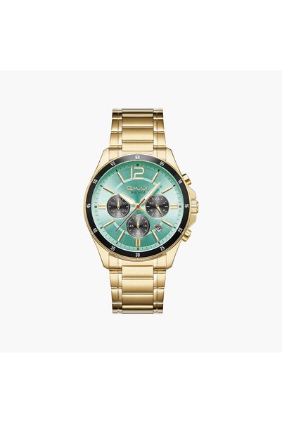 Omax Men's Blue Round 42 MM Analog Watch | 00CFM105G018