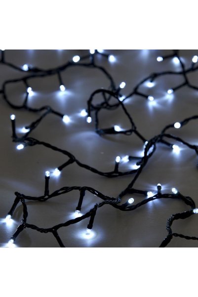 OEM Χριστουγεννιάτικα λαμπάκια LED αδιάβροχα IP44 ψυχρό λευκό 5Μ σε σειρά με ...