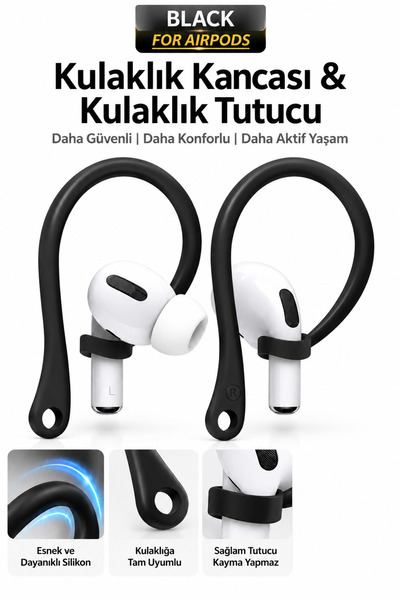 ucuzmi Standart Bluetooth Kulaklık ve Kablolu Kulaklıklar Silikon için Kulaklık Askısı - Kulaklık Kancası -Kulaklık Tutucu Aparatı