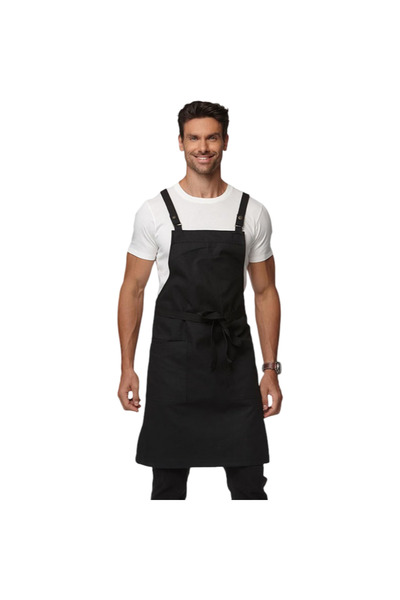 OtherMax Șorț de Bucătărie Profesional Impermeabil Gastronomic Unisex Negru