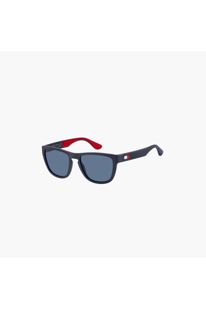 Tommy Hilfiger نظارات شمسية رجالية طراز وايفيرير ونظارات مربعة زرقاء |   تي إ...