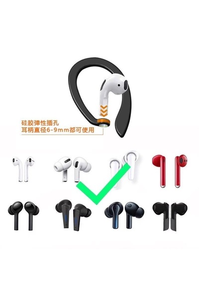 ucuzmi Standart Bluetooth Kulaklık ve Kablolu Kulaklıklar Silikon için Kulaklık Askısı - Kulaklık Kancası -Kulaklık Tutucu Aparatı