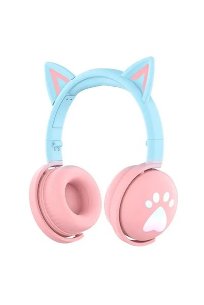 OEM Ασύρματα ακουστικά Bluetooth KE28 Cute Cat Ears με αποσπώμενο μικρόφωνο σ...