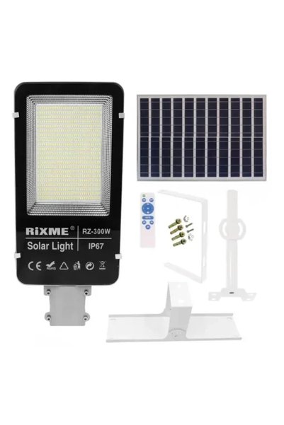 OEM Αδιάβροχος Ηλιακός Προβολέας Δρόμου 300W 50400LM με Τηλεχειριστήριο Rixme...