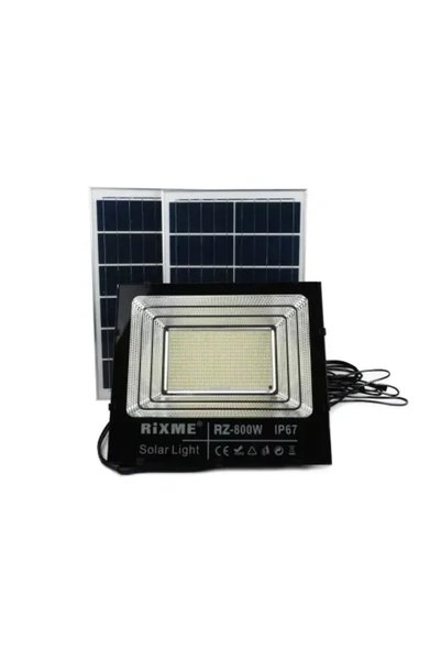 OEM Ηλιακός Προβολέας IP67 800W με Τηλεχειριστήριο και Χρονοδιακόπτη Rixme