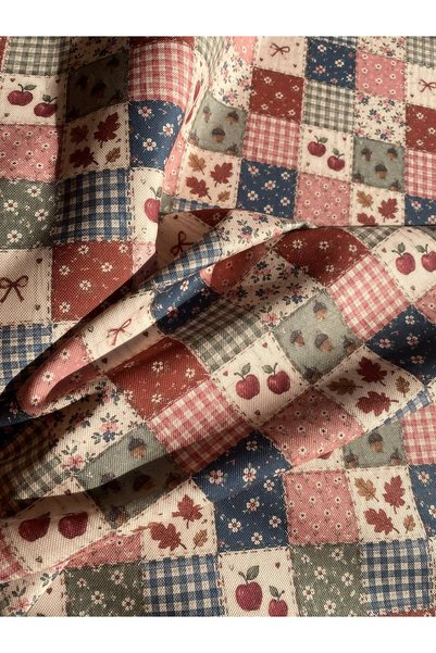 Favor Sonbahar Patchwork Desenli Kumaş