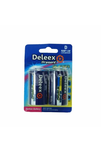 OEM Μπαταρίες D R20P 2 τεμάχια 1.5V Deleex 23742 Carbon