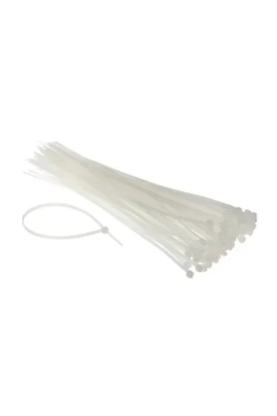 OEM Δεματικά καλωδίων (cable Ties) 4,8*350mm 100 τεμάχια σε λευκά χρώμα