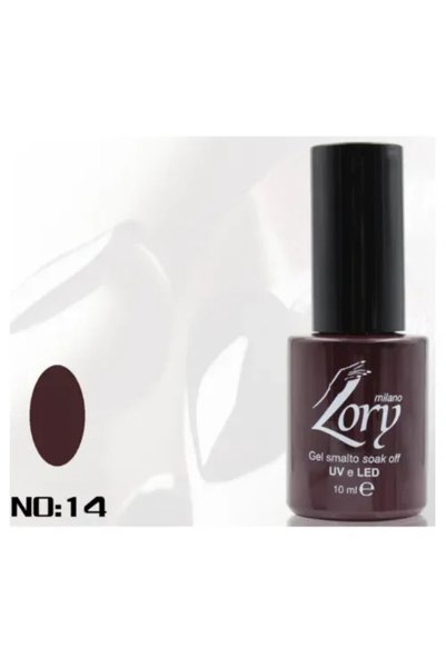 OEM Ημιμόνιμο βερνίκι νυχιών no. 14 Smalto Gel Soak Off UV&LED 10ml Lory Mila...