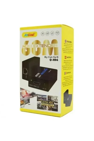 Andowl Προέκταση HDMI Μέσω Καλωδίου UTP cat-5e/6 Q-HD6