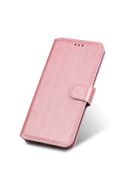 OEM Δερμάτινη Θήκη Πορτοφόλι με Βάση για Samsung Galaxy A32 5G, Ροζ Χρυσαφί