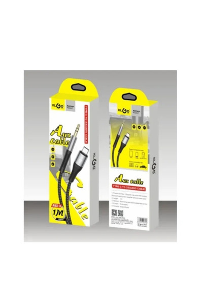 OEM Στερεοφωνικό καλώδιο ήχου Type-C to 3.5mm 1m KLGO AUX-3