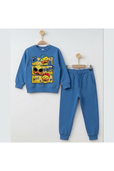playwear Hanorac de echipă Tidy Duck Casual imprimat pentru fete și băieți, c...