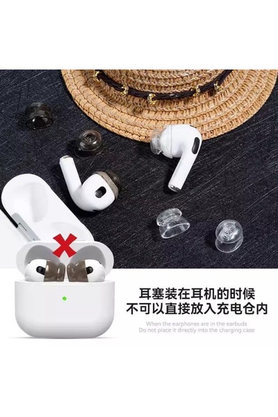 ucuzmi AirPods 3-4 Kulaklıklar için Kulak Ucu-Yeni Nesil ANC Mod Aktif Çalışma Gürültü Azaltma için Kulaklık Pedleri, Airpods 3-4 için Silikon Kulaklık Tıpaları