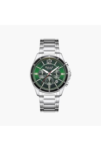 Omax Men's Green Round 42 MM Analog Watch | 00CFM105S003