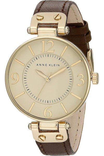 Anne Klein Women's Leather Strap Watch