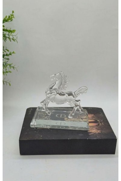 WAHJ ALMASAH Dequyoric Crystal Horse Ornament with Crystal