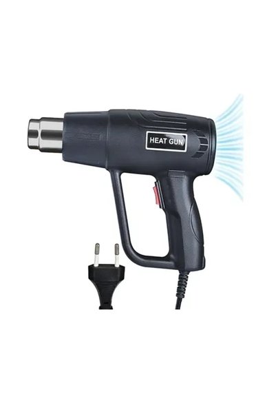 OEM Πιστόλι θερμού αέρα 650℃ 2000w HL18668-197 σε μαύρο χρώμα