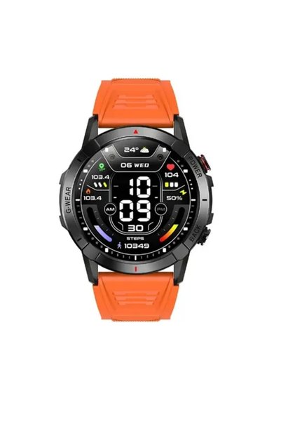 OEM Smartwatch με παλμογράφο και ειδοποίηση κλήσεων TKY-NX10 σε πορτοκαλί χρώμα