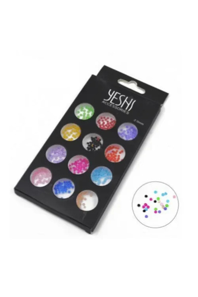 OEM Διακοσμητικά στρασάκια 12 χρωμάτων 2mm για Nail Art A5959