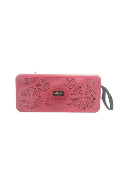 OEM Ηλιακό ασύρματο ηχείο Bluetooth με karaoke H1655MIC Joc σε κόκκινο χρώμα
