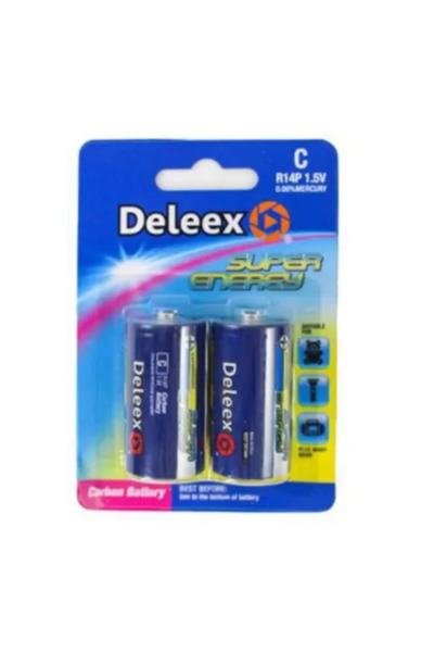 OEM Μπαταρίες C R14P 2 τεμάχια 1.5V Deleex 23743 Carbon