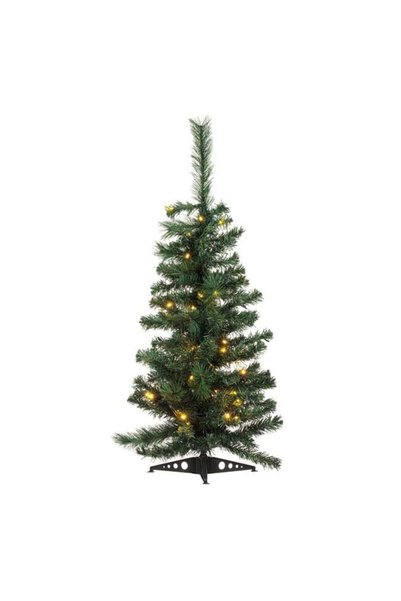 SHOPIENS Brad Decorativ De Masa 90cm 50 LED Alb Cald Baterii Suport Plastic B...