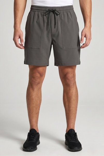 Alive Men Sportswear Fit 7 Inseam Training Shorts, Olive