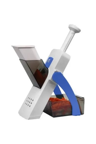 OEM Ασφαλής κόφτης λαχανικών - μαντολίνο Safe Slice Vertical Chopper σε μπλε ...