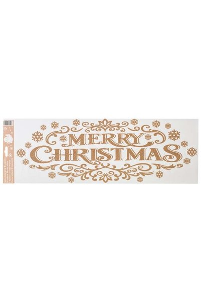 SHOPIENS Autocolant Geam Mesaj Merry Christmas Glitter Sampaniu 60x20cm Ferea...