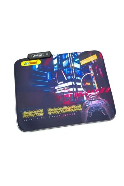 Andowl Gaming MousePad Game Comfort με RGB LED περίγραμμα 25x30 εκ. Q-R20