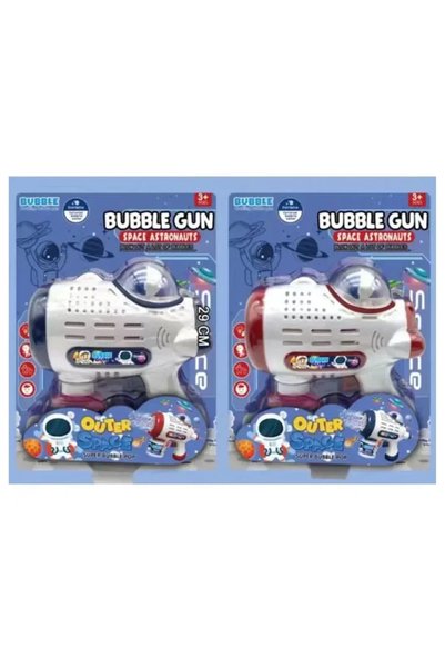 OEM Πιστόλι για σαπουνόφουσκες Bubble Gun με πολύχρωμα φώτα σε μπλε χρώμα