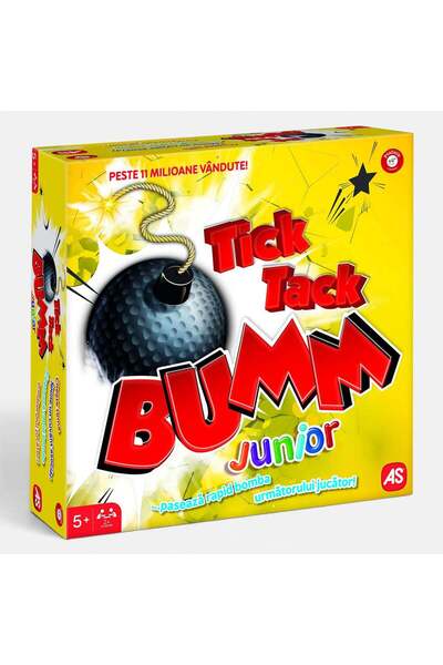 As Joc de societate Tic Tac Boom Junior, joc rapid pentru copii și în grup