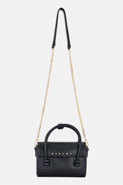 Sisley Women Brand Logo Cross Body Bag, Black