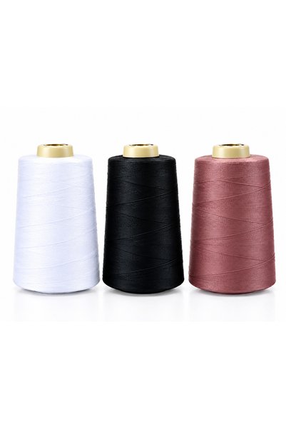 RuzgarHome 3-Piece Sewing Thread Color Set 5000m 120No