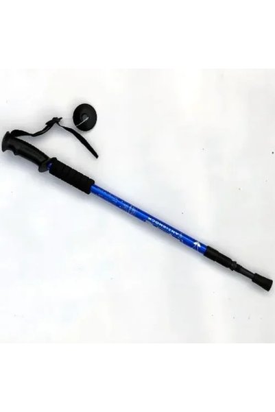 OEM Πτυσσόμενο μπατόν ορειβασίας 63-135 εκ. Hiking Pole μαύρο-Μπλε SDS-18776