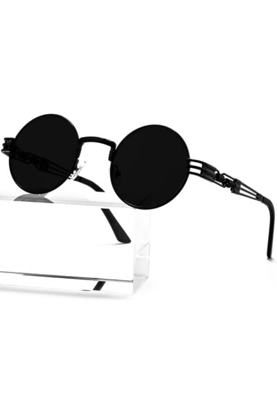 AIEYEZO Round Flip Up Sunglasses for Men and Women Rave Flip Glasses 90's Ret...