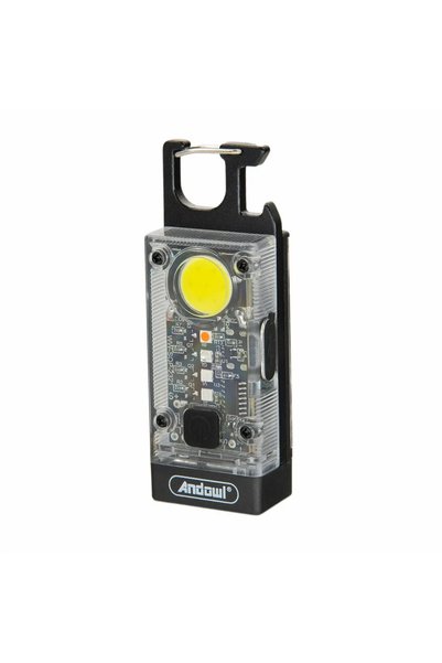Andowl Mini ηλιακός φακός μπρελόκ LED 300LM COB 6W Q-D80