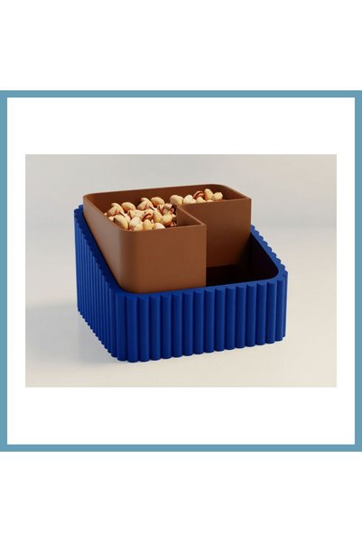 Generic Brand 3D Printing Peanut Bowl - Double Chamber Shell Separator Presen...