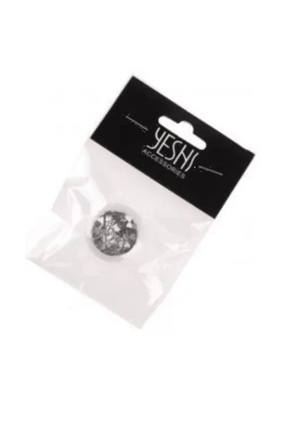 OEM Ιριδίζουσα παγιέτα σε βαζάκι 2g για Nail Art σε ασημί χρώμα A436