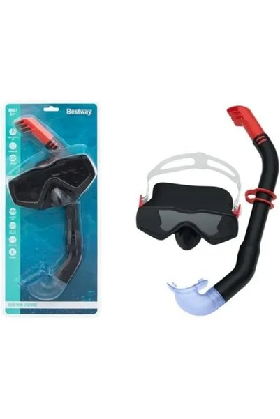 OEM Σετ μάσκα θαλάσσης με αναπνευστήρα Aqua Prime Essential Adult 14+ μαύρο 2...