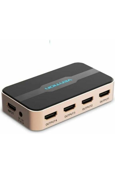 Vention Διαχωριστής HDMI 4K 1 σε 4, από χρυσό κράμα αλουμινίου - (ACCG0-EU)
